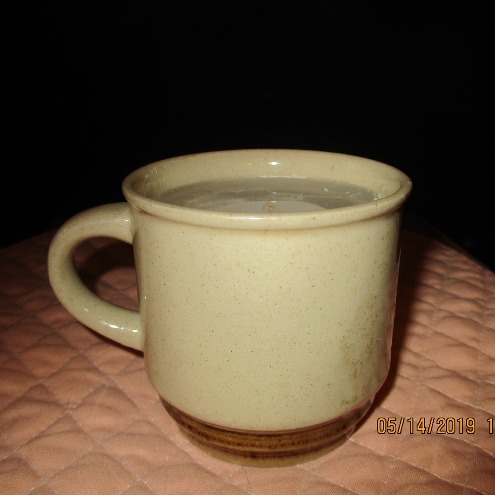 Coffee Mug Candle Unscented Kilncratt Stoneware Japan